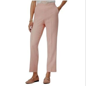 Alfred Dunner La Dolce Vita Womens Sz 8 Pull-on Pants  Elastic Waist Peach